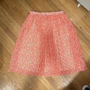 J crew floral midi skirt